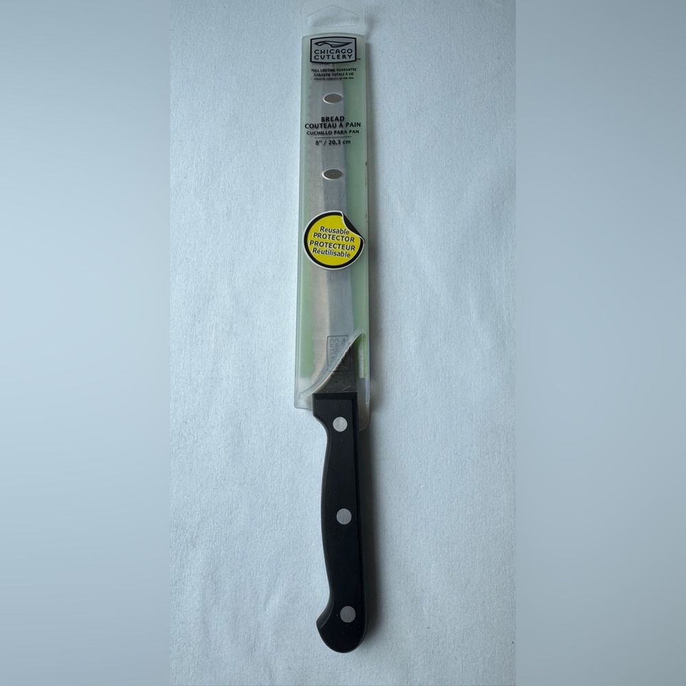 Chicago Cutlery 1H11D Bread Knife Couteau A Pain Serrated 8" with Sheath